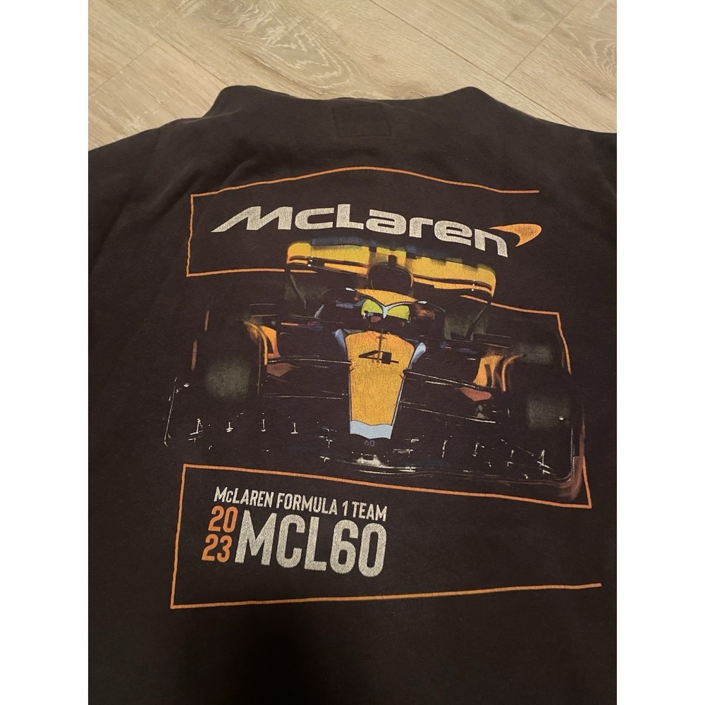 McLaren Formula 1 Team MCL60 2023 Hoodie Black Pullover Graphic Hoodie Mens M